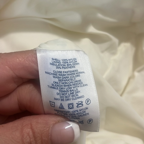 EUC Lands End creamy off-white down filled puffer snow bunny size S/P or… - Picture 9 of 9